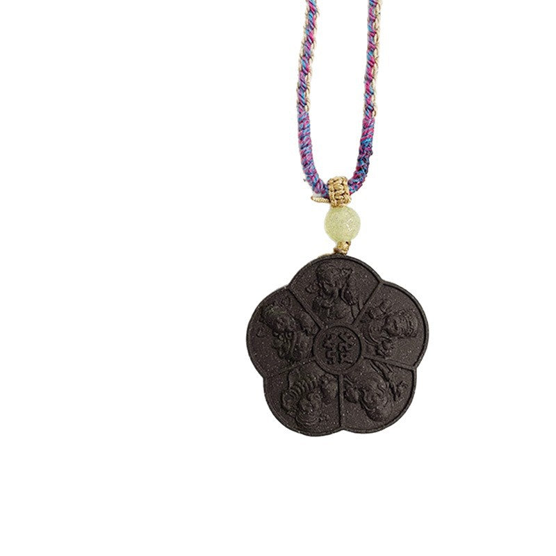 Ambergris Fortune: Handcrafted Ancient Method He Xiang Incense Necklace