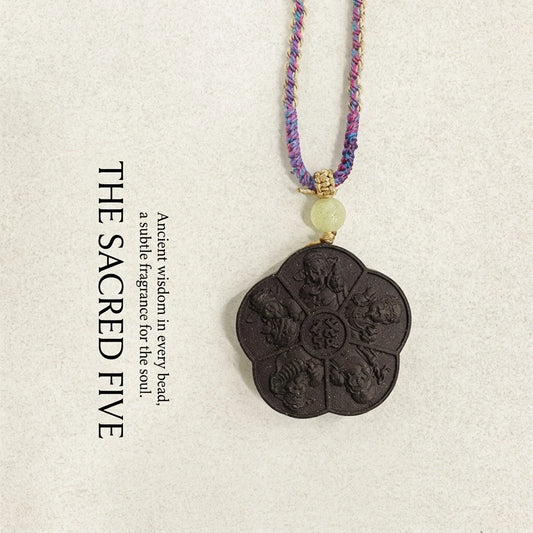 Ambergris Fortune: Handcrafted Ancient Method He Xiang Incense Necklace