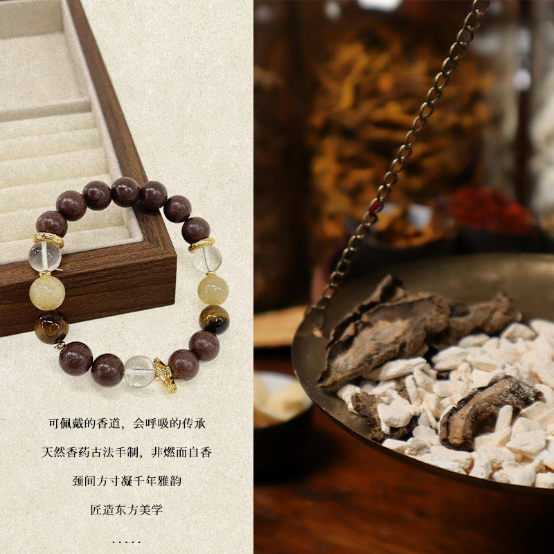 Qi Vitality: Handcrafted Astragalus (Huangqi) Aromatic Bracelet
